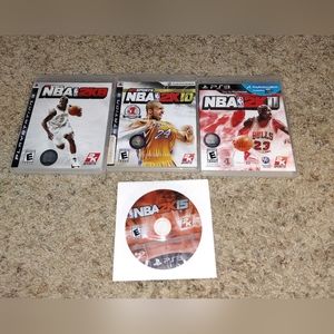 Playstation3 NBA 2K08, 2K10, 2K11, 2K15 PS3 Kobe Jordan! Lot Of (4)